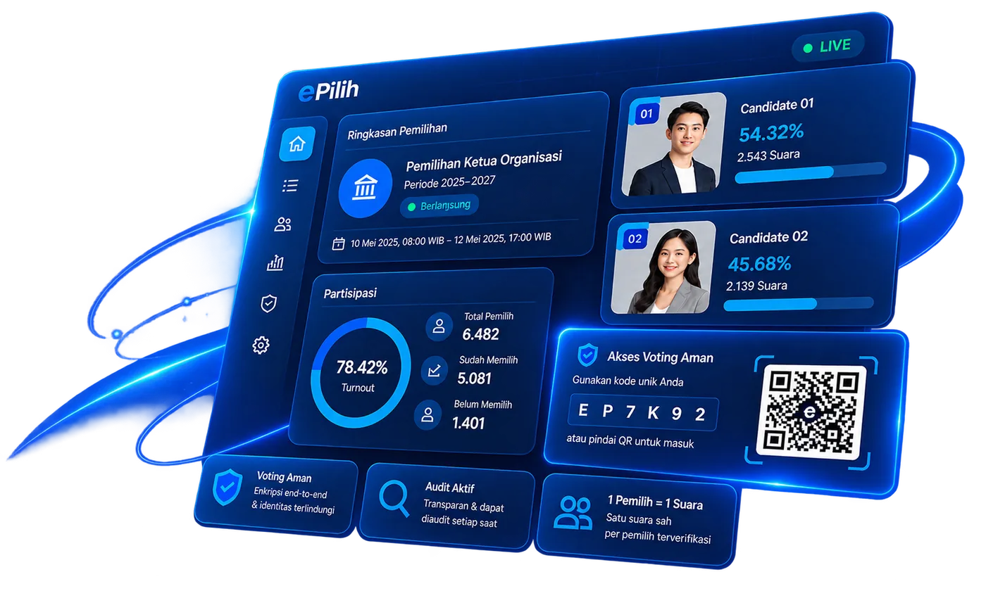 Dashboard pemilihan digital e-pilih